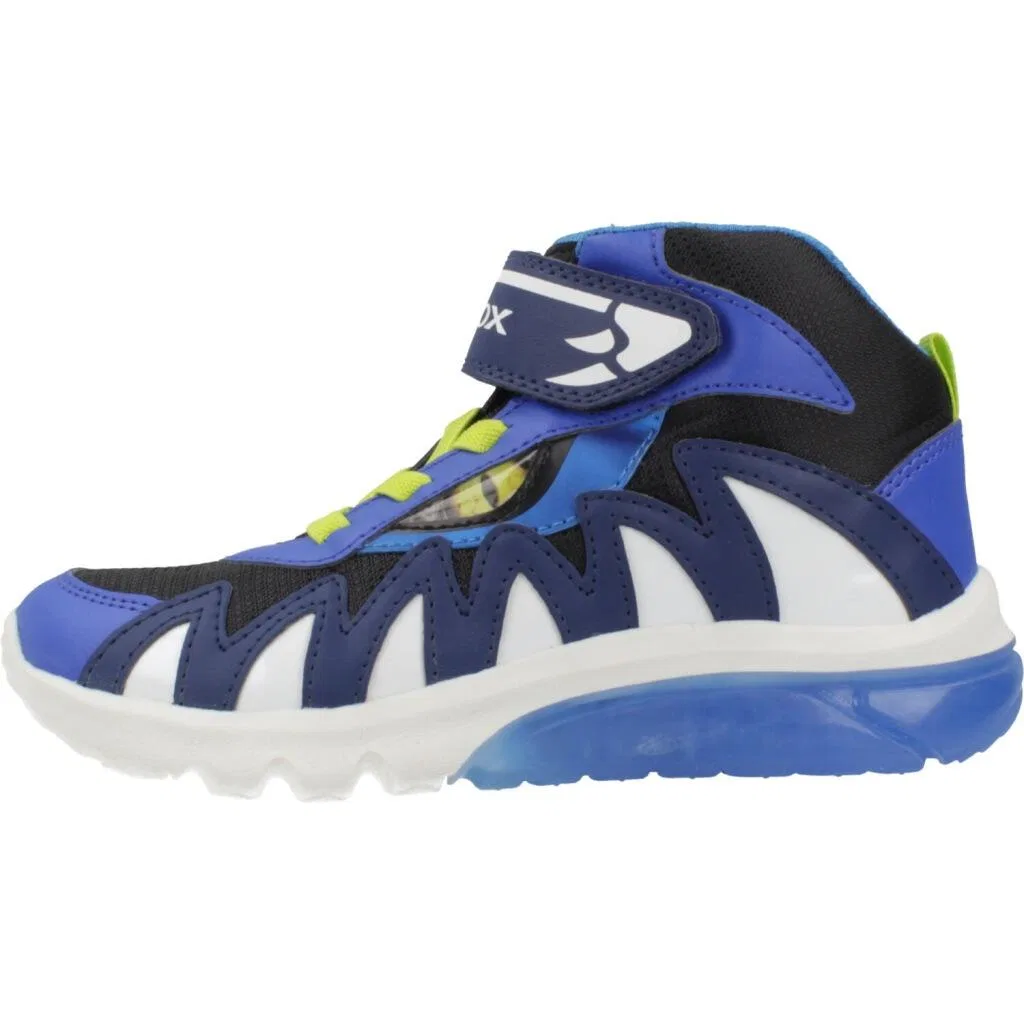 Детские кроссовки с текстурным верхом J Ciberdron Boy Geox, Blue — фото 2