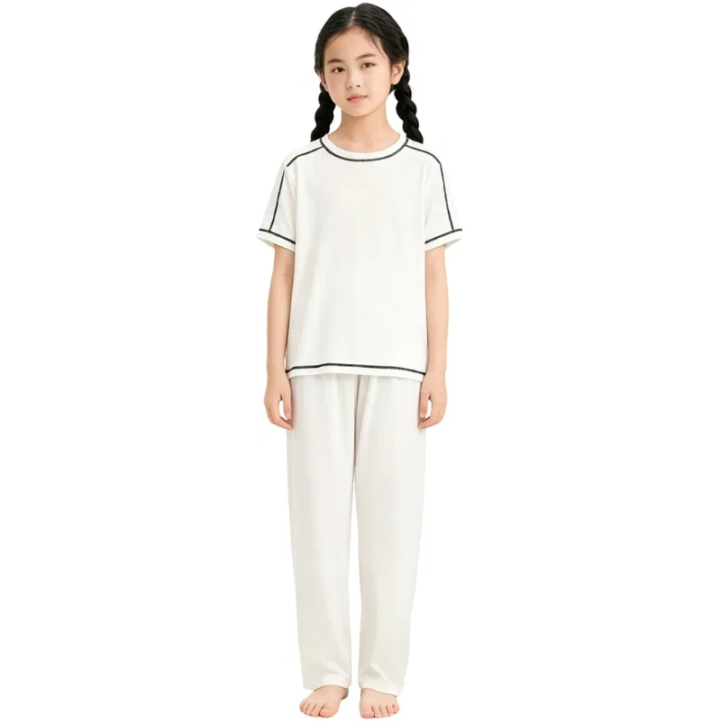 Детский комплект из футера с круглым вырезом Thin Foldable Stretch YALU — фото 4