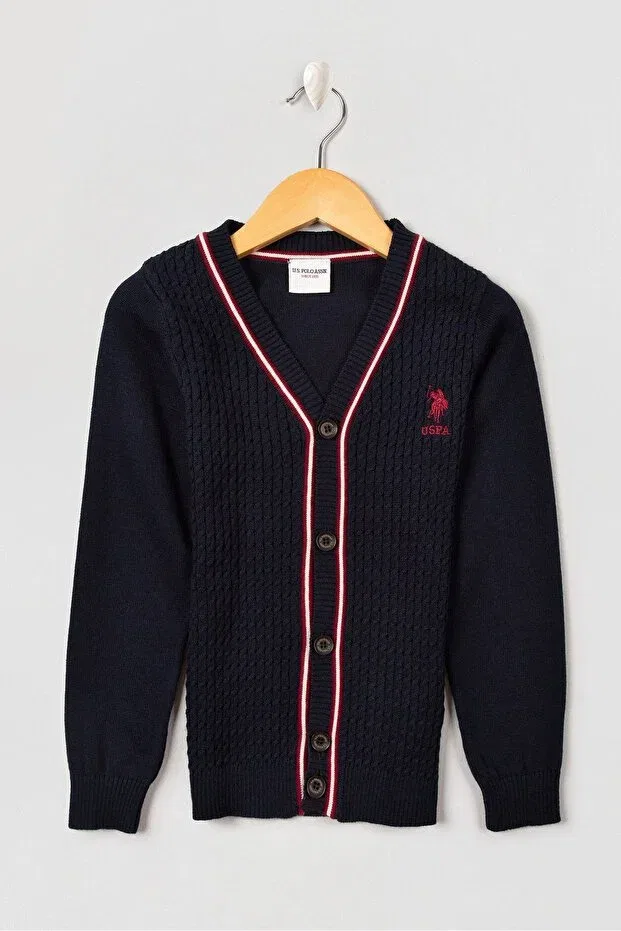 Детский кардиган для мальчиков хлопковый U.S. Polo Assn., Vr033