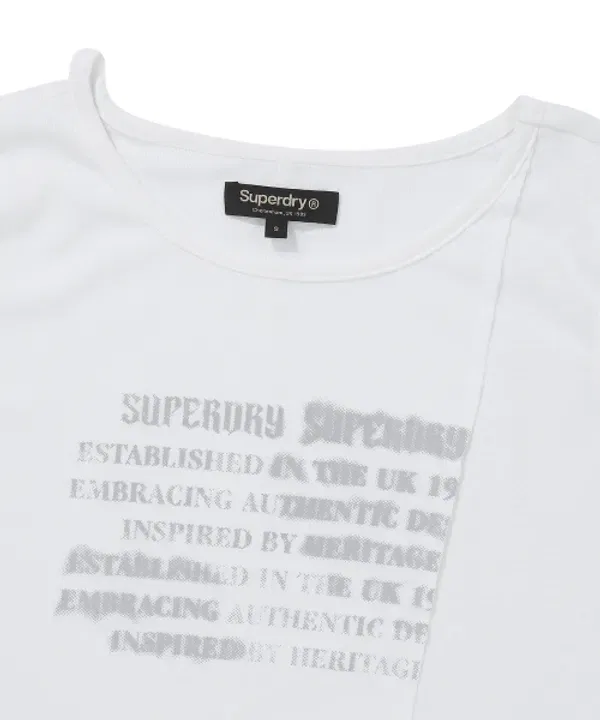 Майка женская без рукавов, белая, Superdry — фото 3
