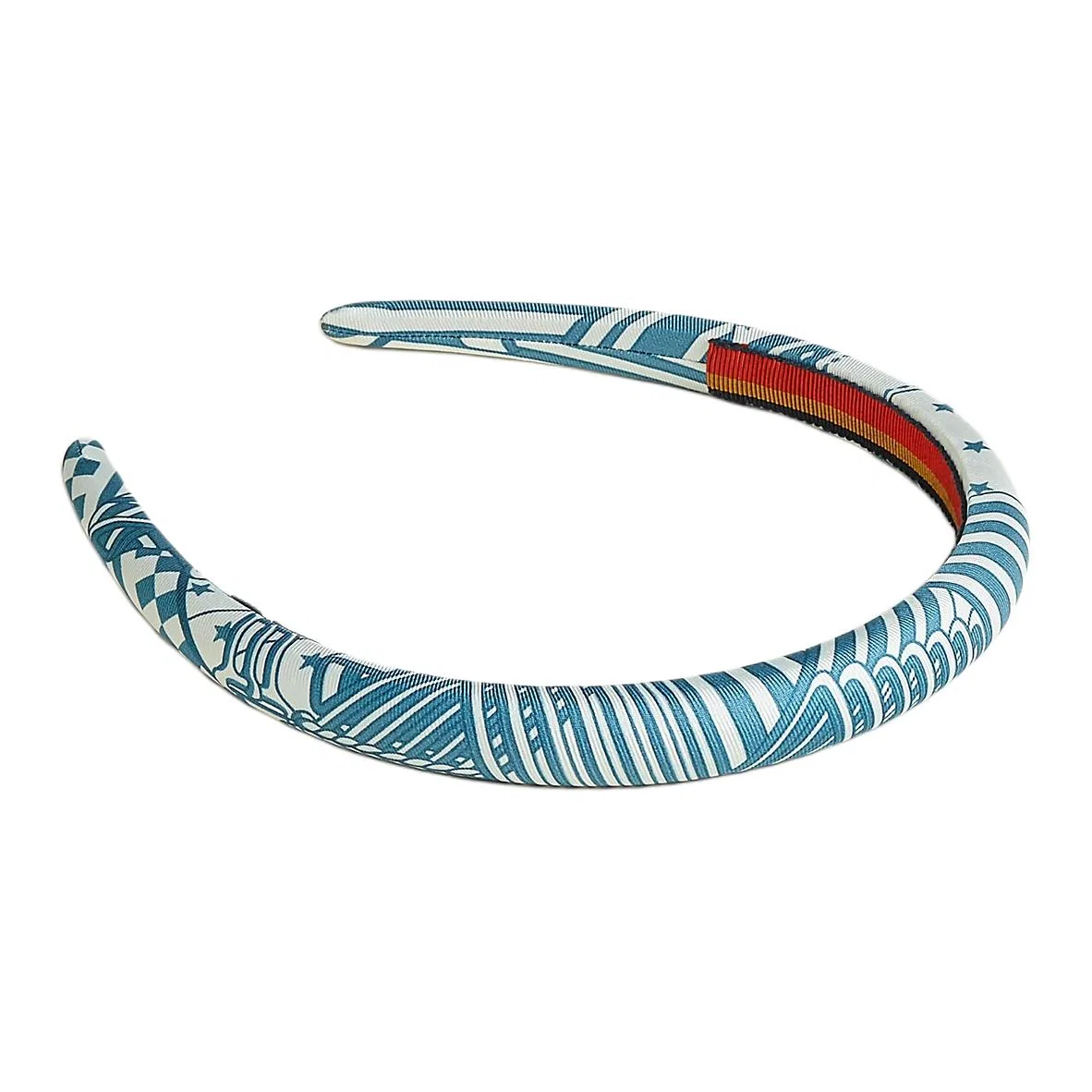 Повязка на голову джинсовая, Hermes, Denim Blue