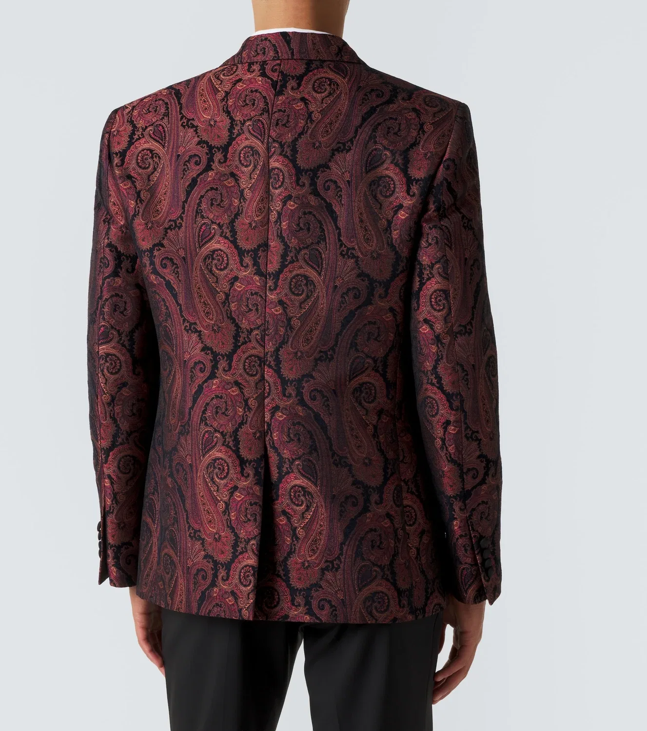 Жакет с жаккардовым узором пейсли ETRO, мультиколор — фото 4