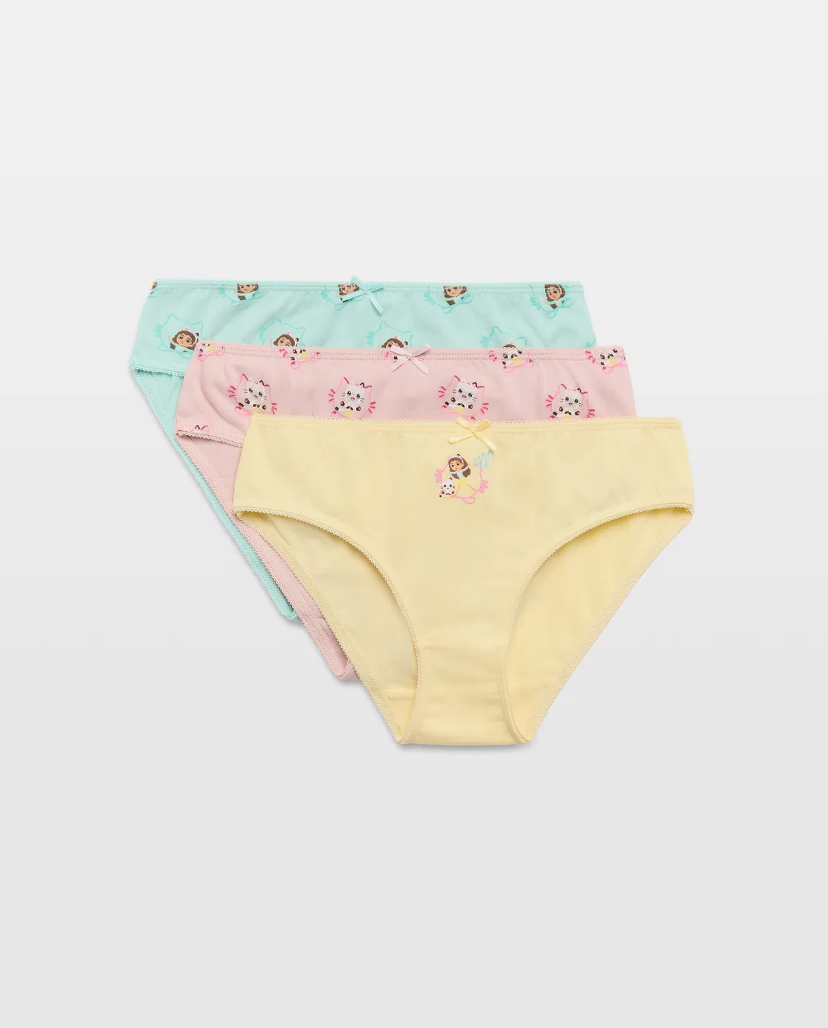 Набор, 98 см, комплект из 3 шт., Bragas Gabby Dollhouse, Cotton Juice, мультиколор