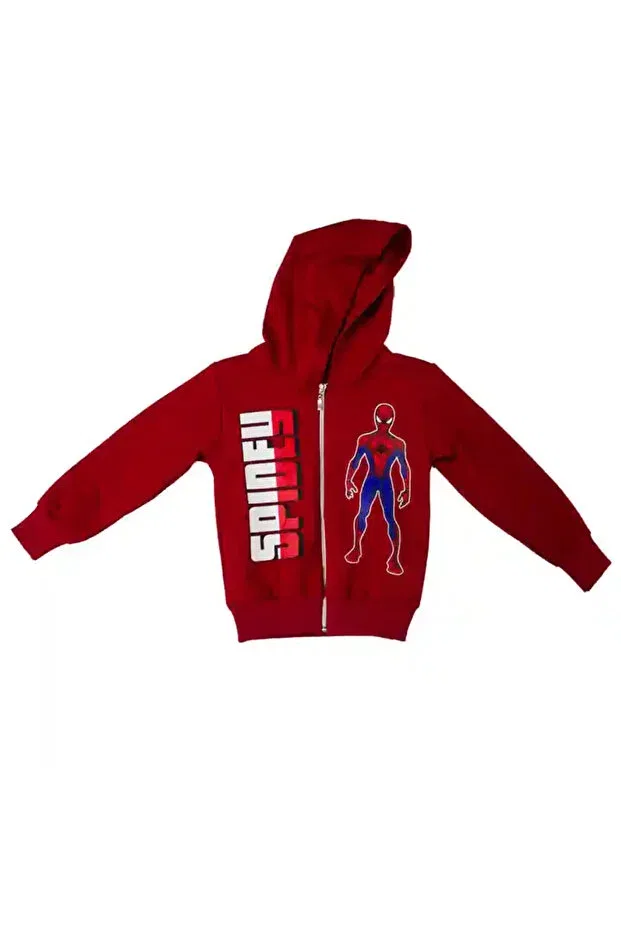 Детский спортивный костюм для девочек с принтом Spidey 3-piece tracksuit Cns Concept, Red — фото 2