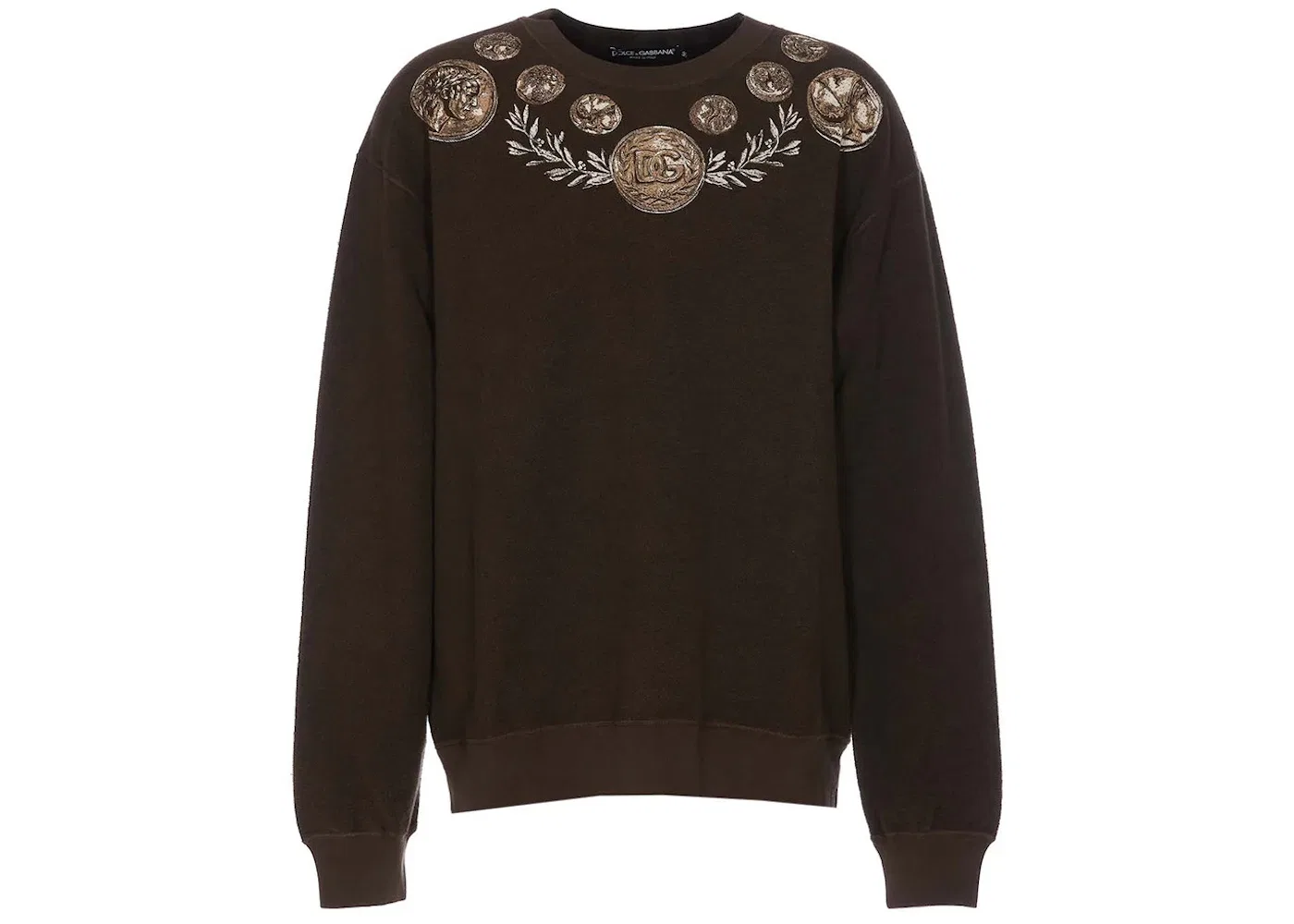 Мужской свитшот с принтом Dolce & Gabbana, Brown