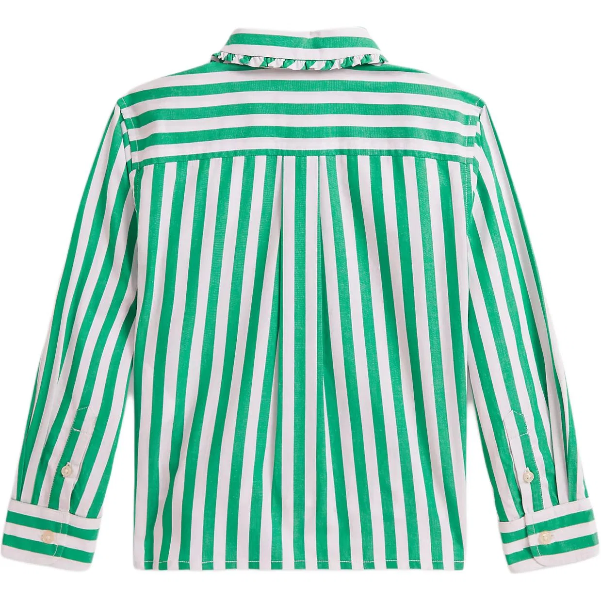 Детская рубашка поло с коротким рукавом Polo Ralph Lauren, Green & White — фото 3