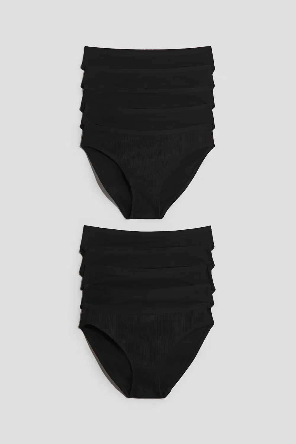 10 хлопковых трусов в упаковке H&M, Schwarz