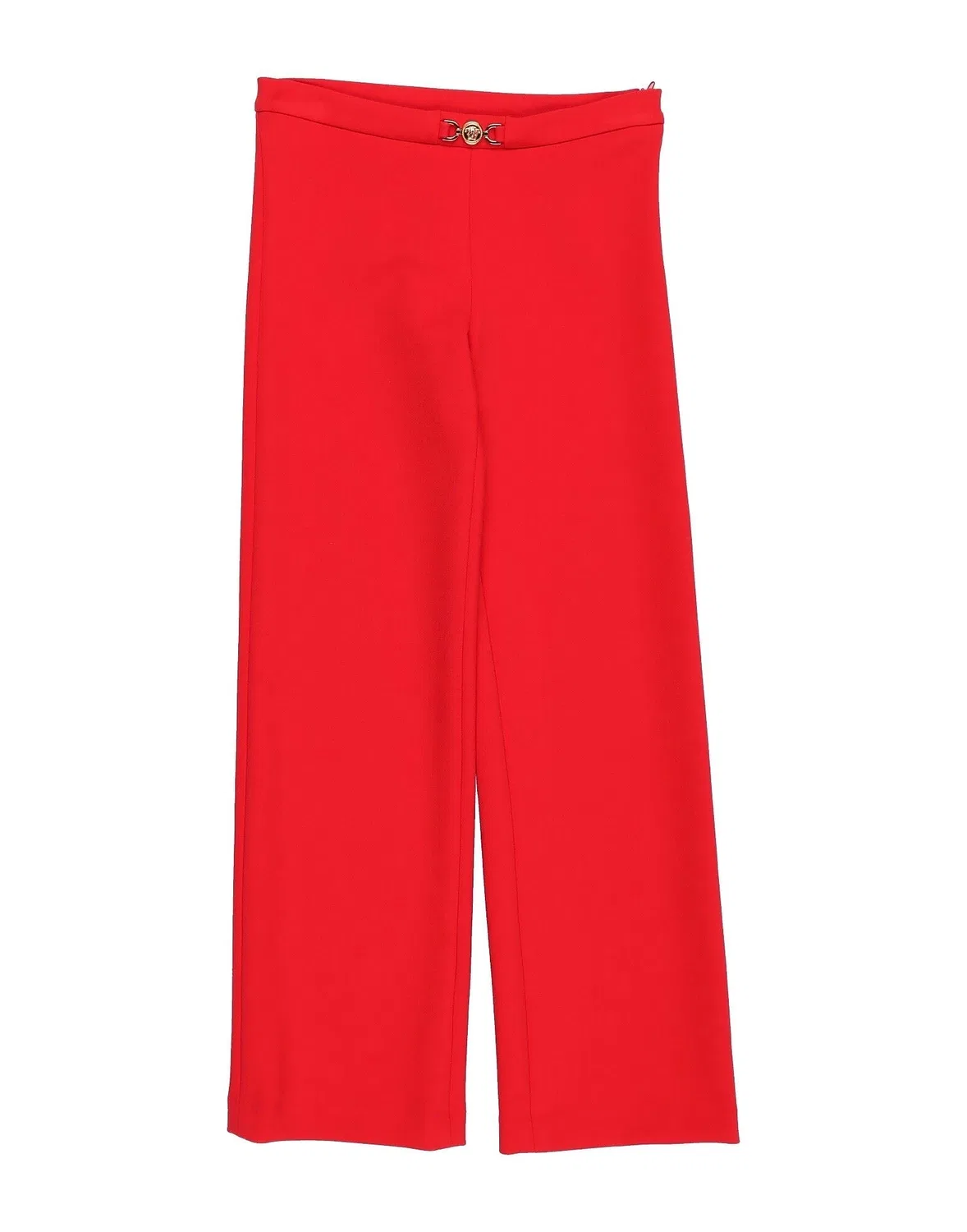 Брюки из крепа с аппликациями Versace Young, красный