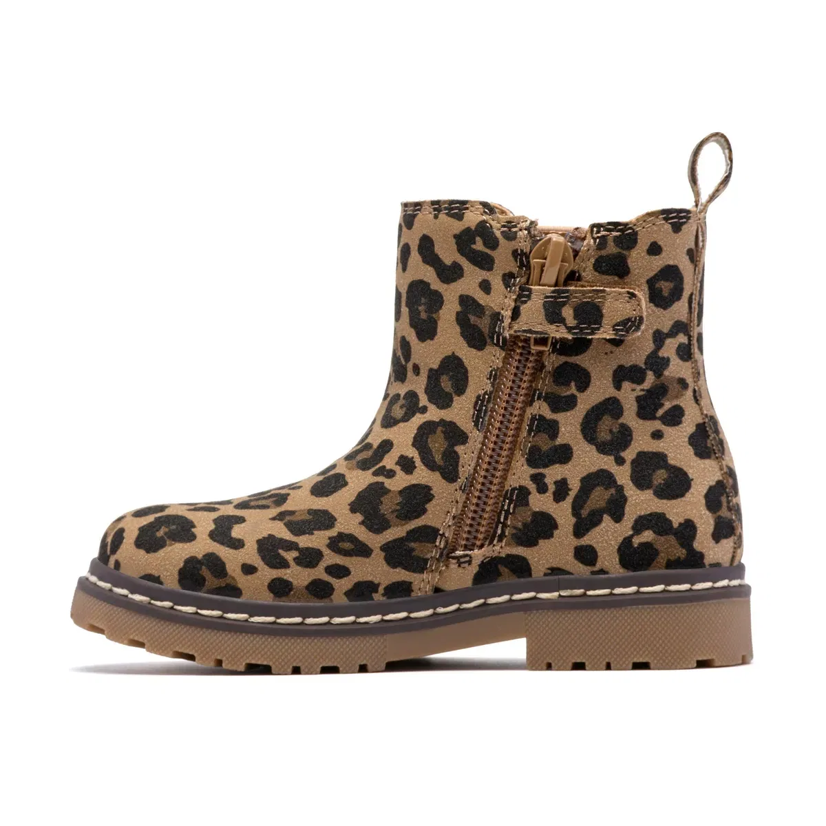 Детские ботинки челси с леопардовым принтом Adelaidefly t. Clarks, Brown — фото 2