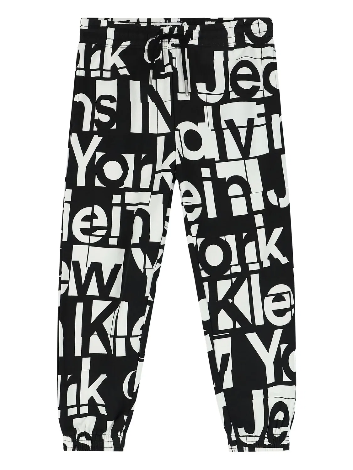 Спортивные брюки с логопринтом, черные Calvin Klein, черный