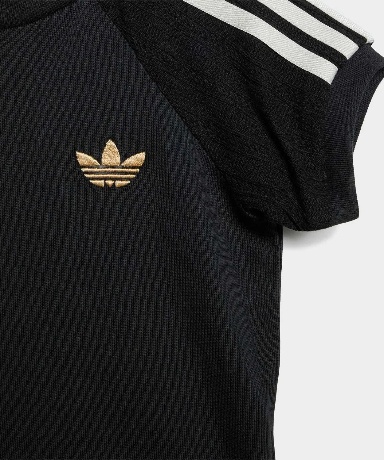 Детский комплект из футболки и леггинсов с принтом линии Adidas Originals, Black — фото 4