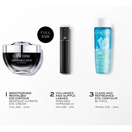 Набор для ухода за кожей вокруг глаз осветляющий антивозрастной Lancome Genifique Eye Routine Set
