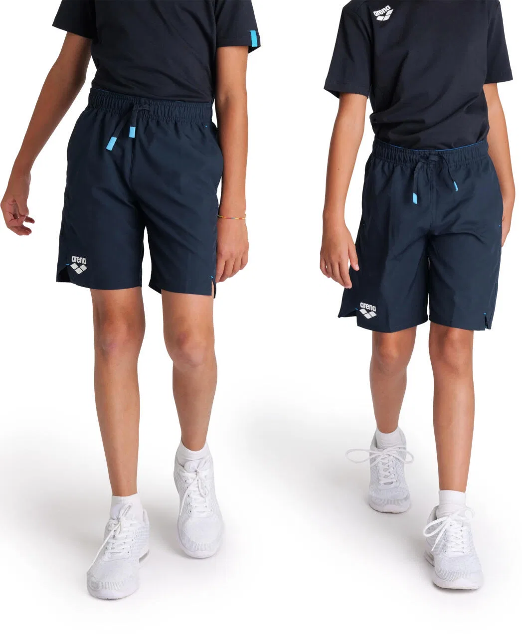 Детские шорты с быстросохнущей тканью Arena Junior Team Bermuda Panel, Blue — фото 2