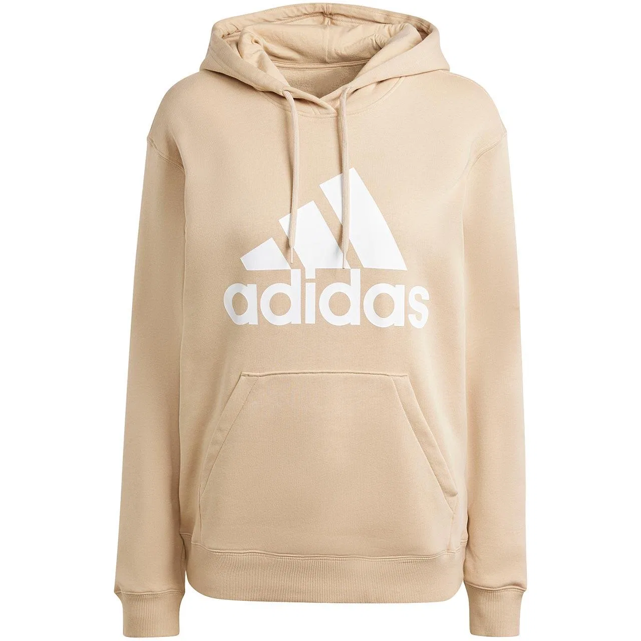 Женское худи с принтом adidas Essentials Big Logo Hoodie Adidas, Beige Weiß Beige