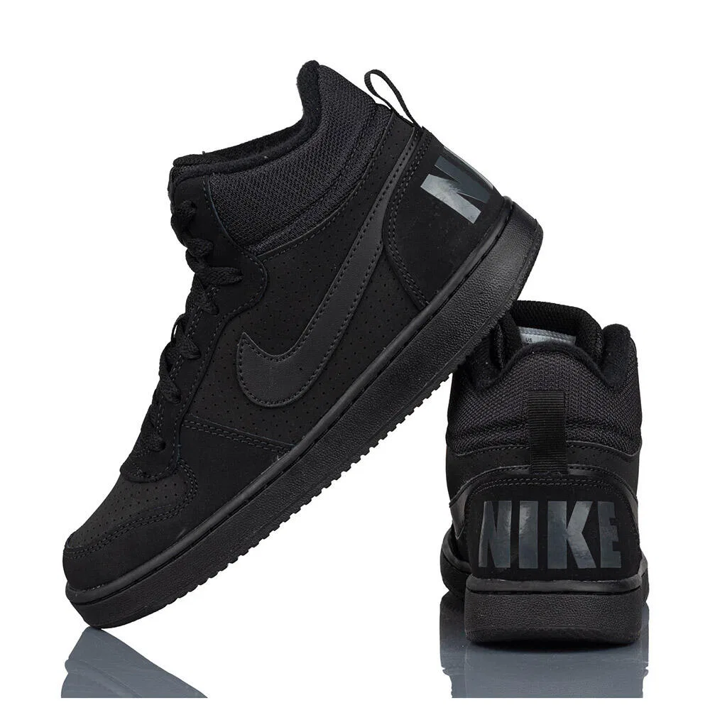 Детские кроссовки с высоким верхом Nike Court Borough Mid, Schwarz
