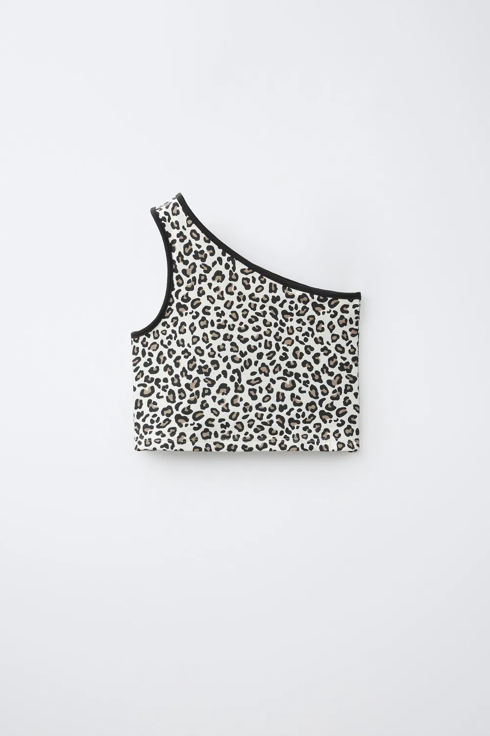 Асимметричный топ с животным принтом ZARA, Leopard