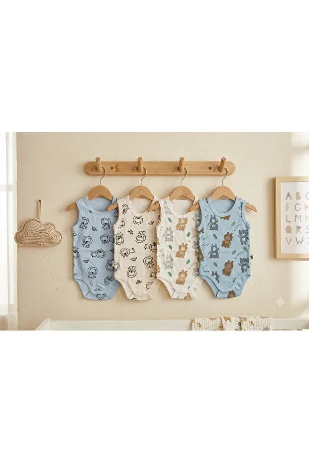 Детский комплект боди для мальчиков хлопковый Demirdağ Baby, Blue — фото 2
