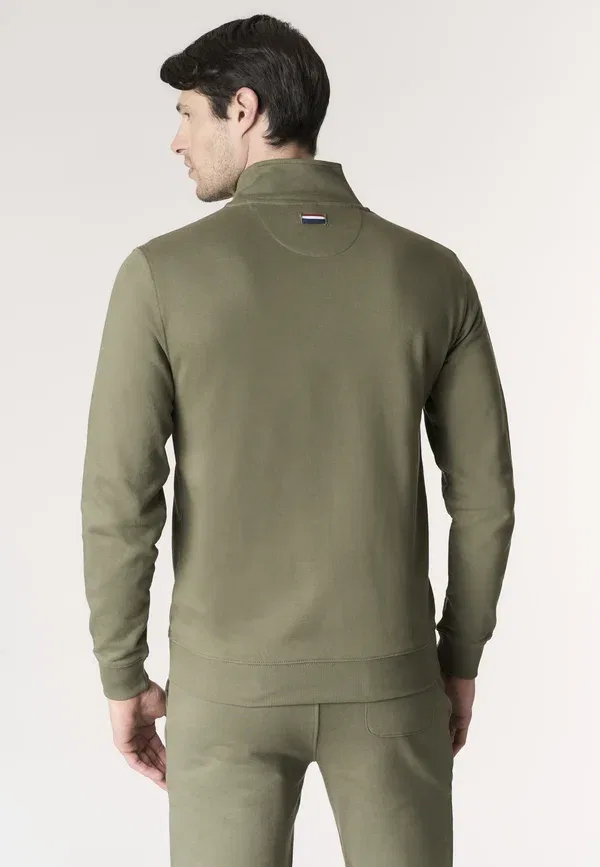 Толстовка из хлопка Zip-up sweatshirt U.S. Polo Assn., зеленый — фото 3