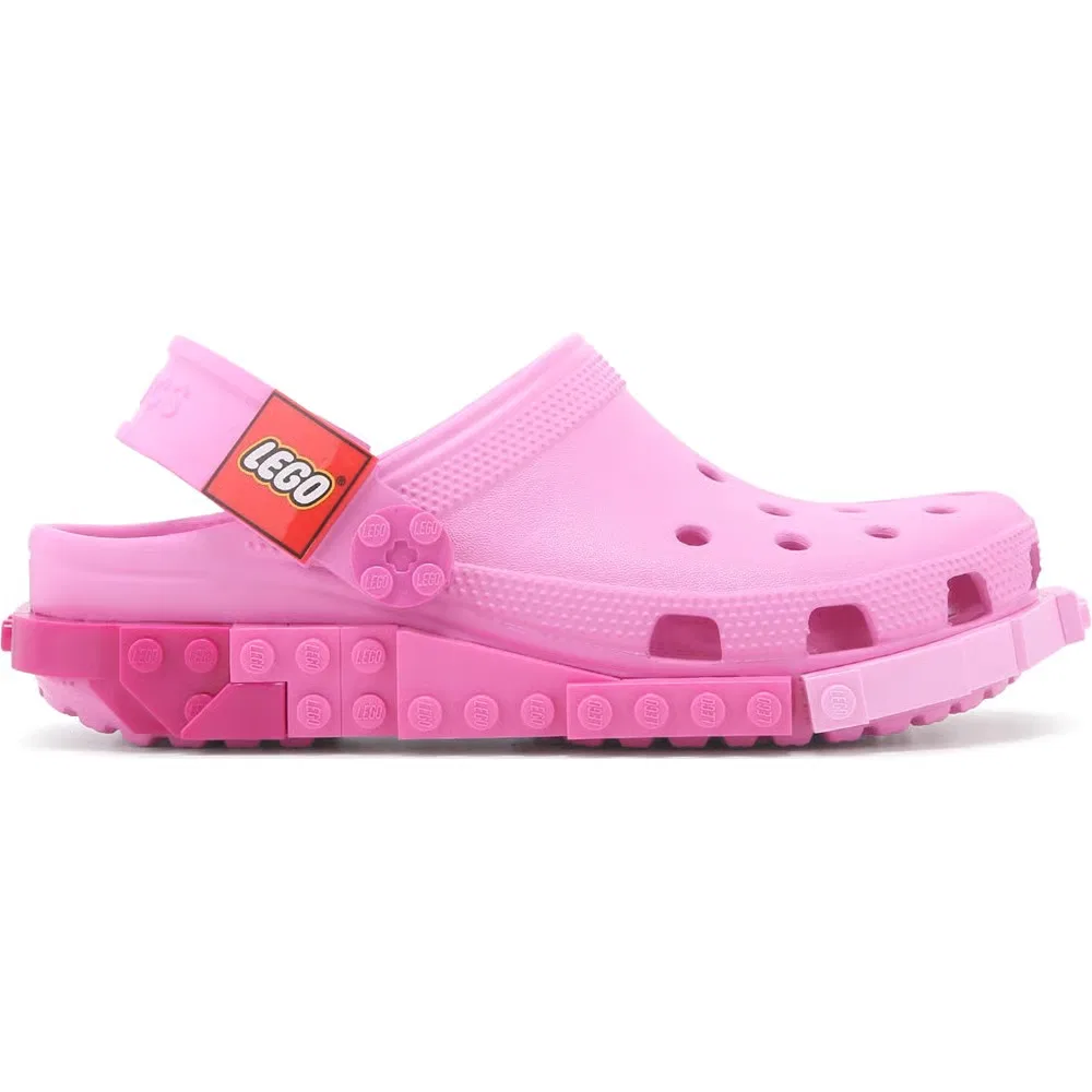 Детские классические сабо Lego Crocs, Pink Multi — фото 2