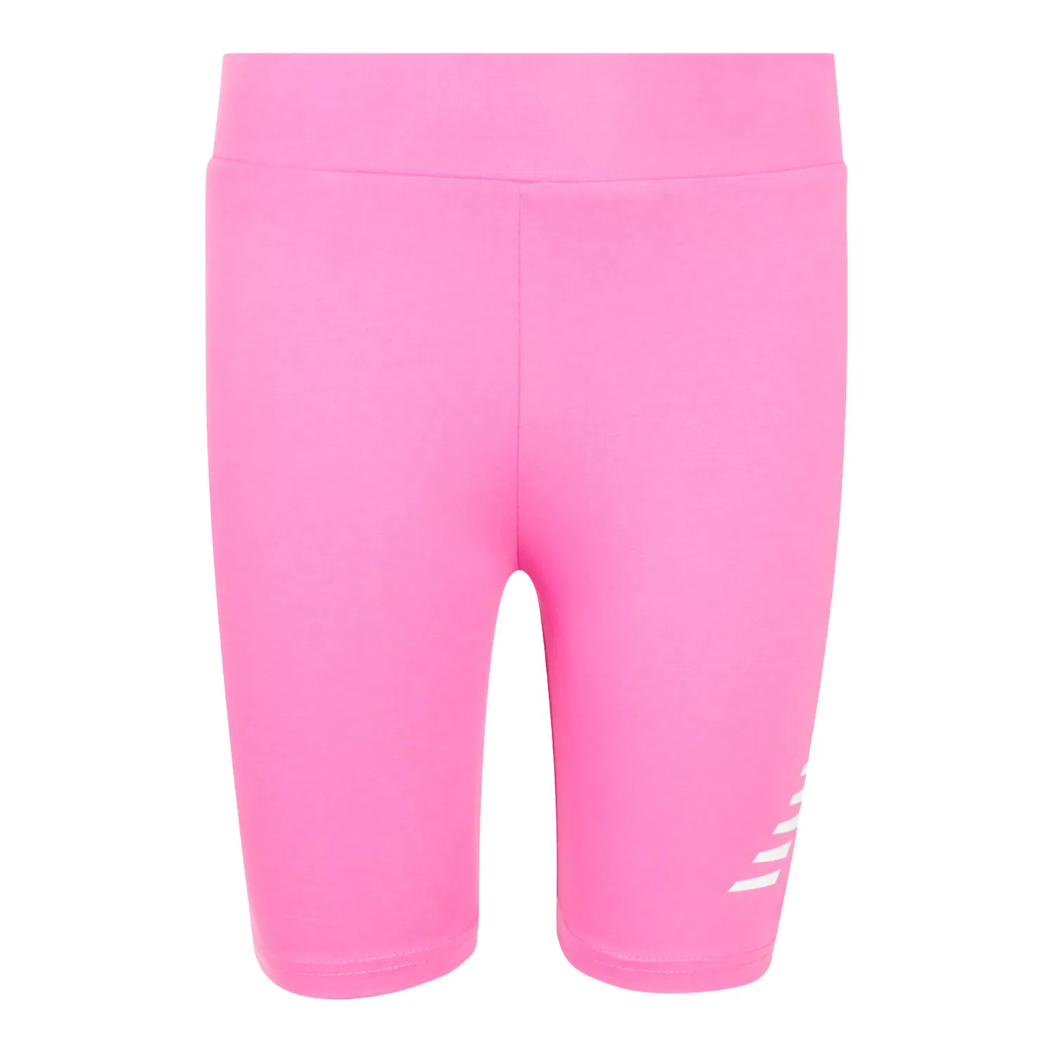 Детские велошорты облегающие с принтом Stacked Logo New Balance, Pink Satin