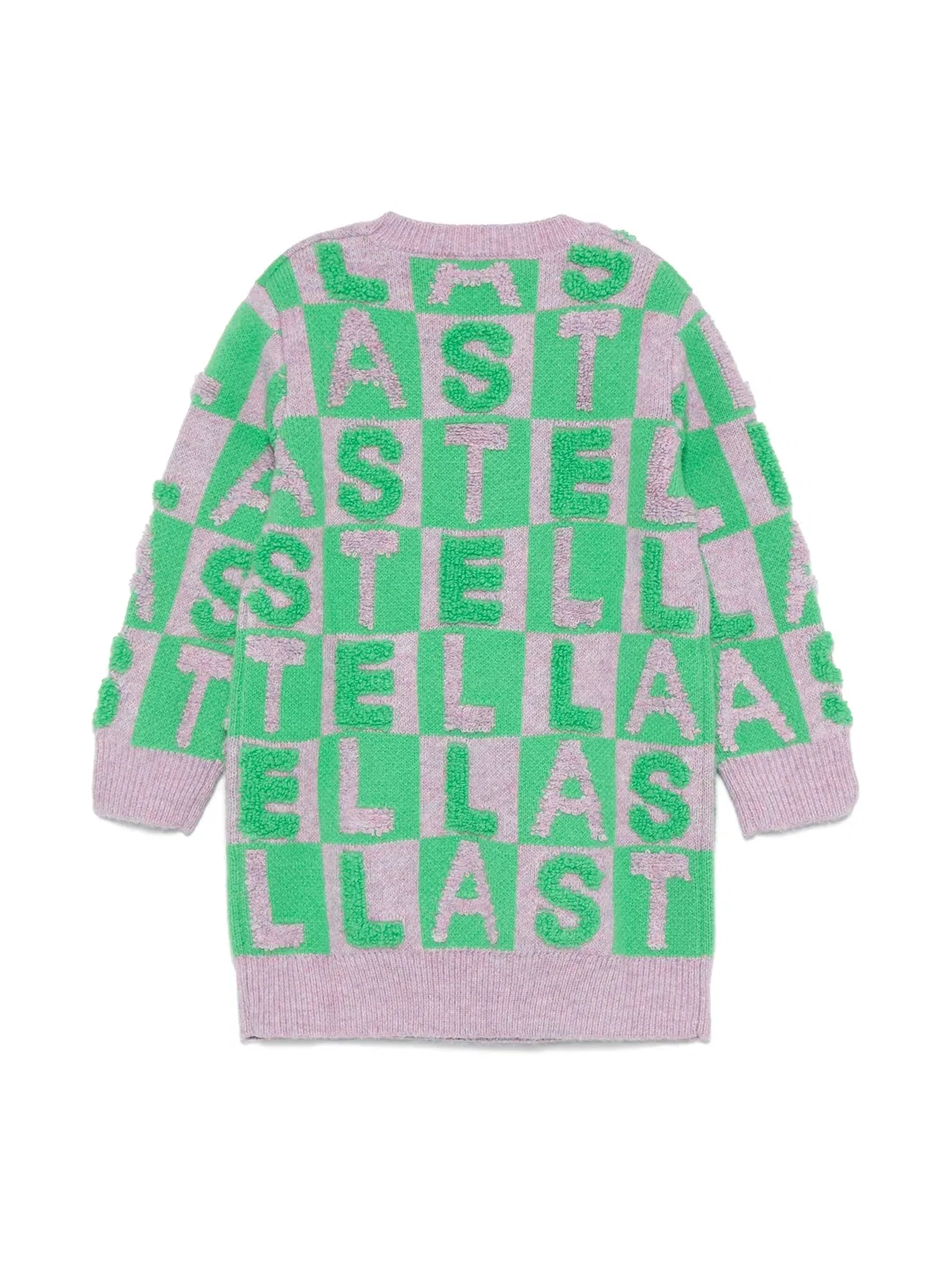 Платье с логотипом из трикотажа Stella McCartney, пурпурный — фото 3