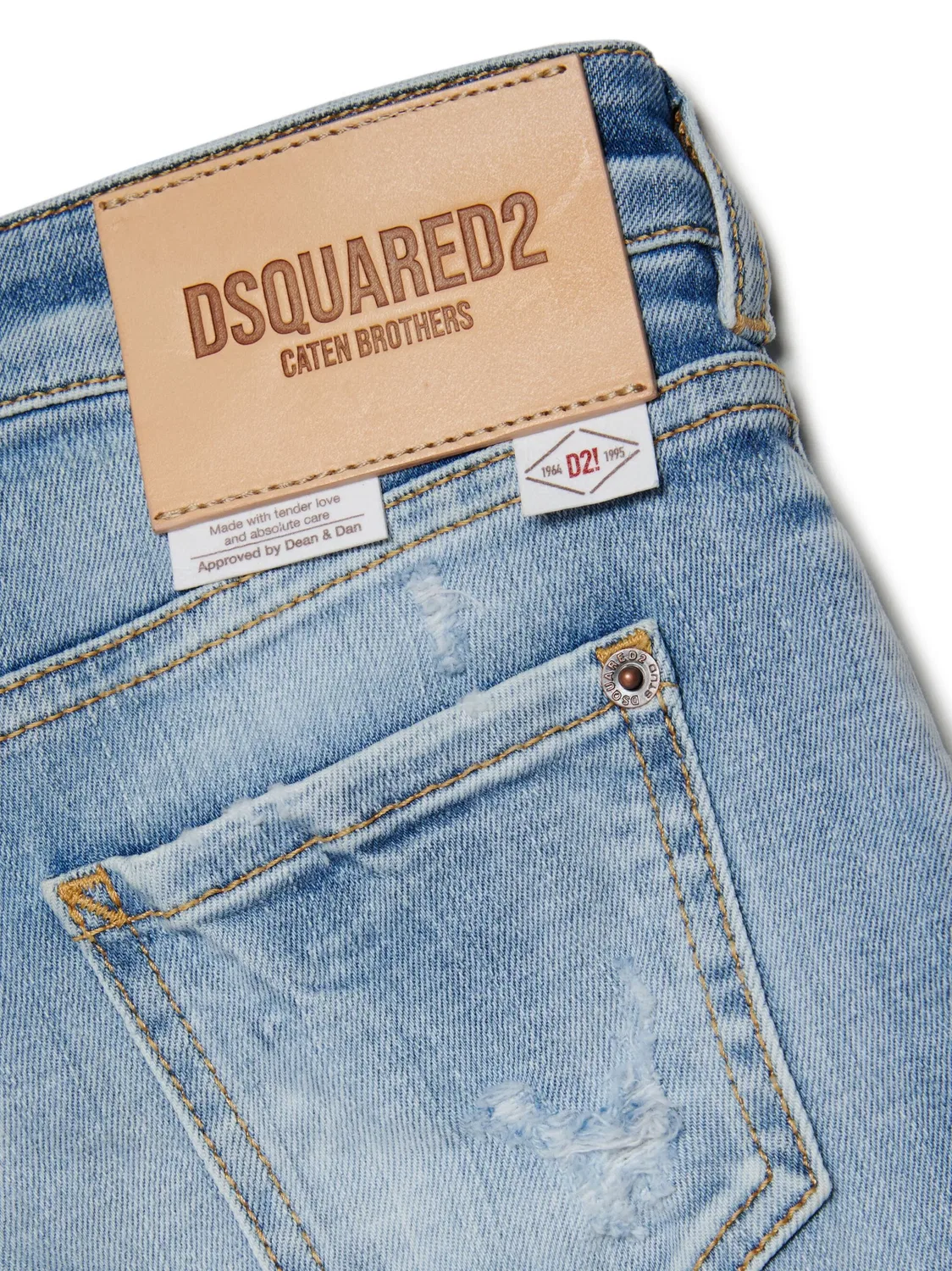 Джинсы 'Page' широкого кроя DSQUARED2, синий — фото 4