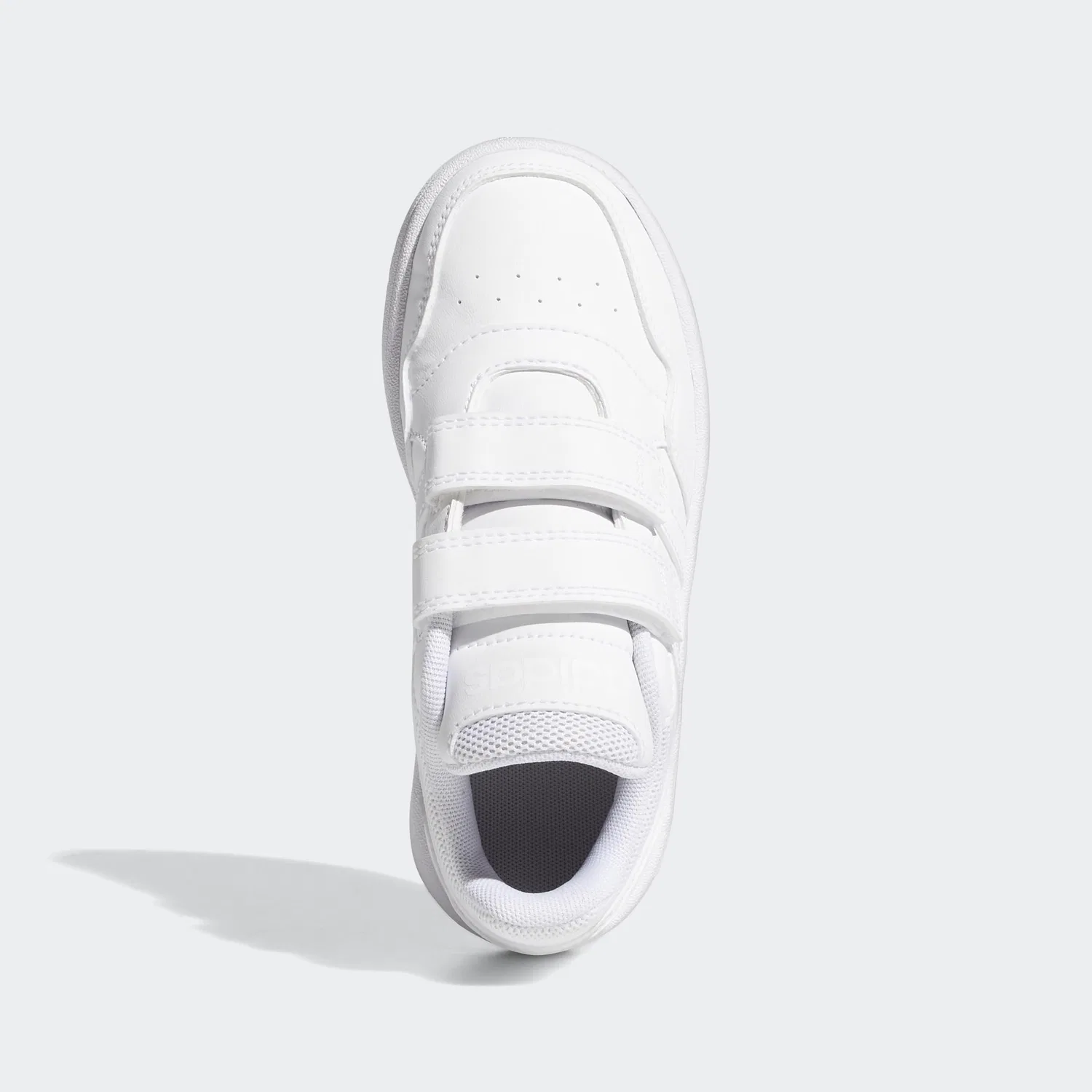 Детские кроссовки для мальчиков и девочек с липучкой Hoops Lifestyle Basketball Hook-and-Loop Adidas, Cloud White Cloud White Cloud White — фото 3