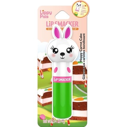 Lippy Pals Collection, бальзам для губ с кроликом для детей, Hoppy, морковный торт, сладкий подарок для друзей с фигурками животных, кролик, Lip Smacker — фото 2