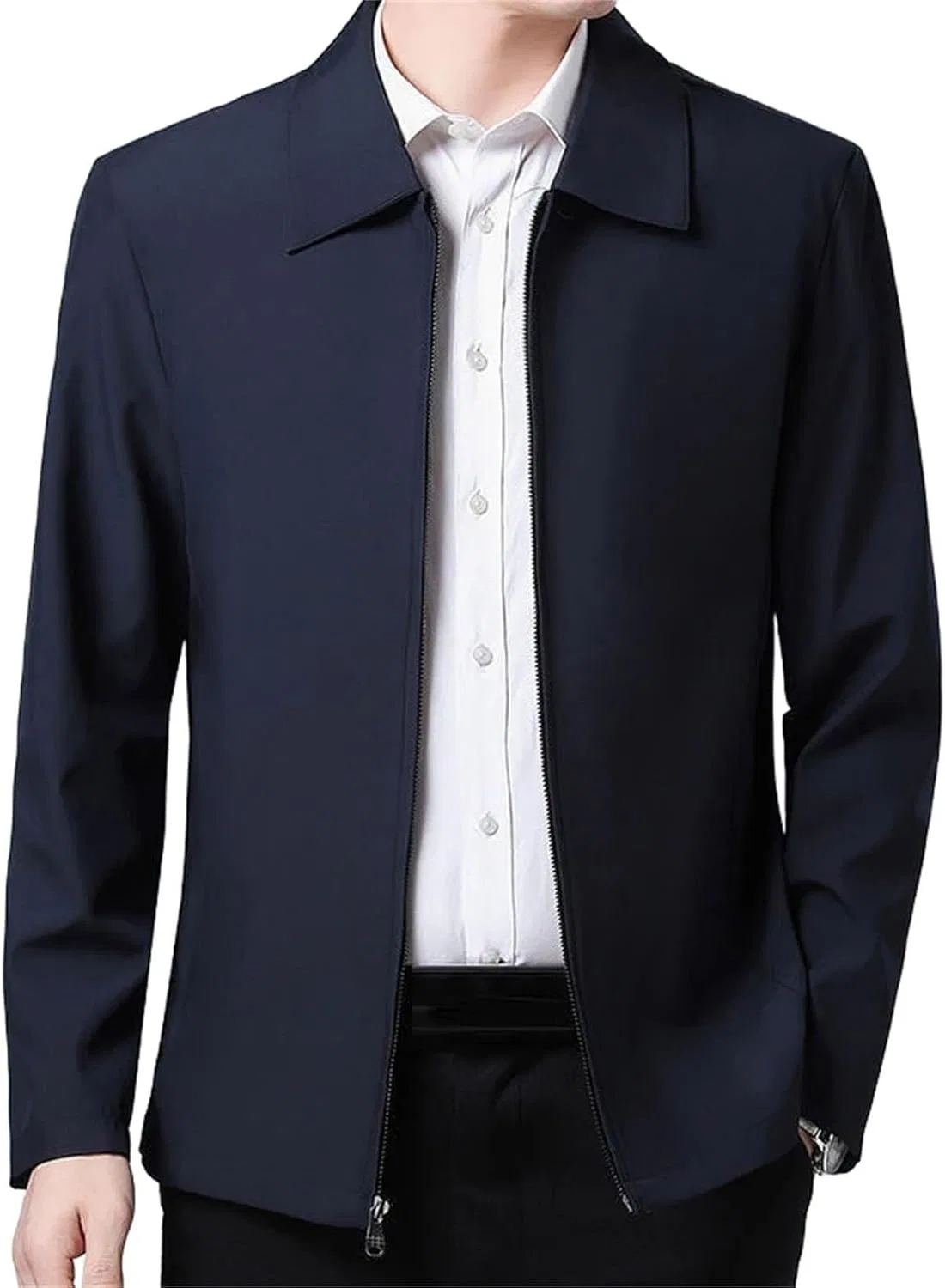 Мужское легкое пальто с лацканами, Dark Blue Lapel