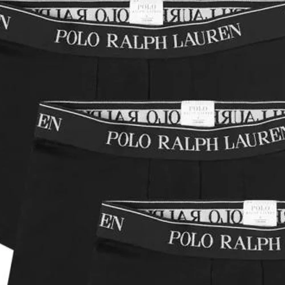 Мужской комплект трусов с логотипом Polo Ralph Lauren, 3 шт, Black — фото 4