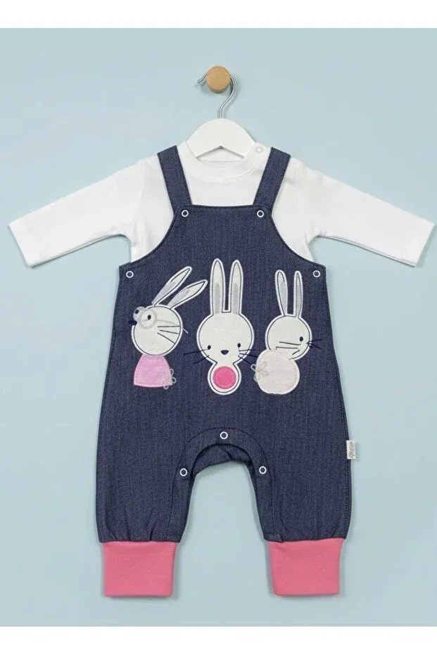 Детский комбинезон для девочек с принтом Babyhola, Fuchsia — фото 2