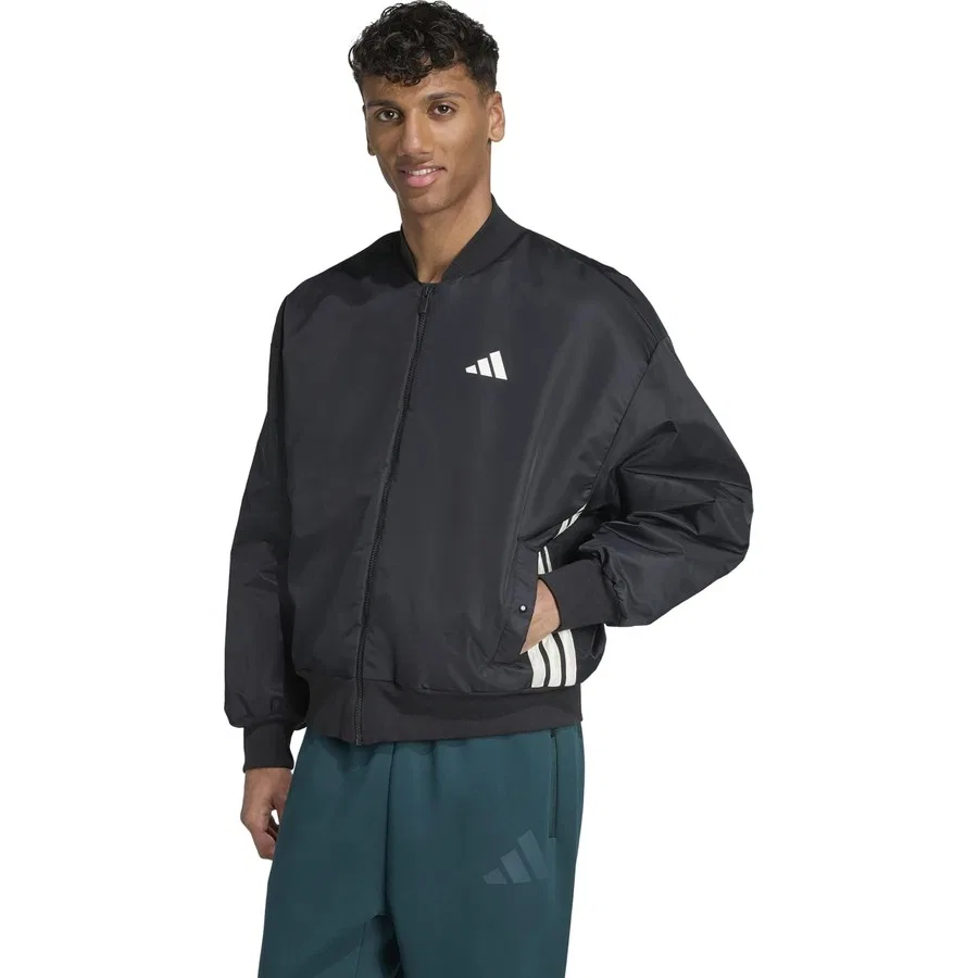 Мужской спортивный свитшот с капюшоном M Stadium Bmb adidas, Черный