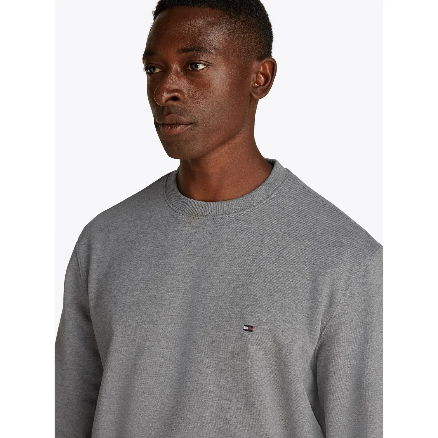Мужской свитшот из футера Tommy Hilfiger, Medium Grey Heather — фото 3