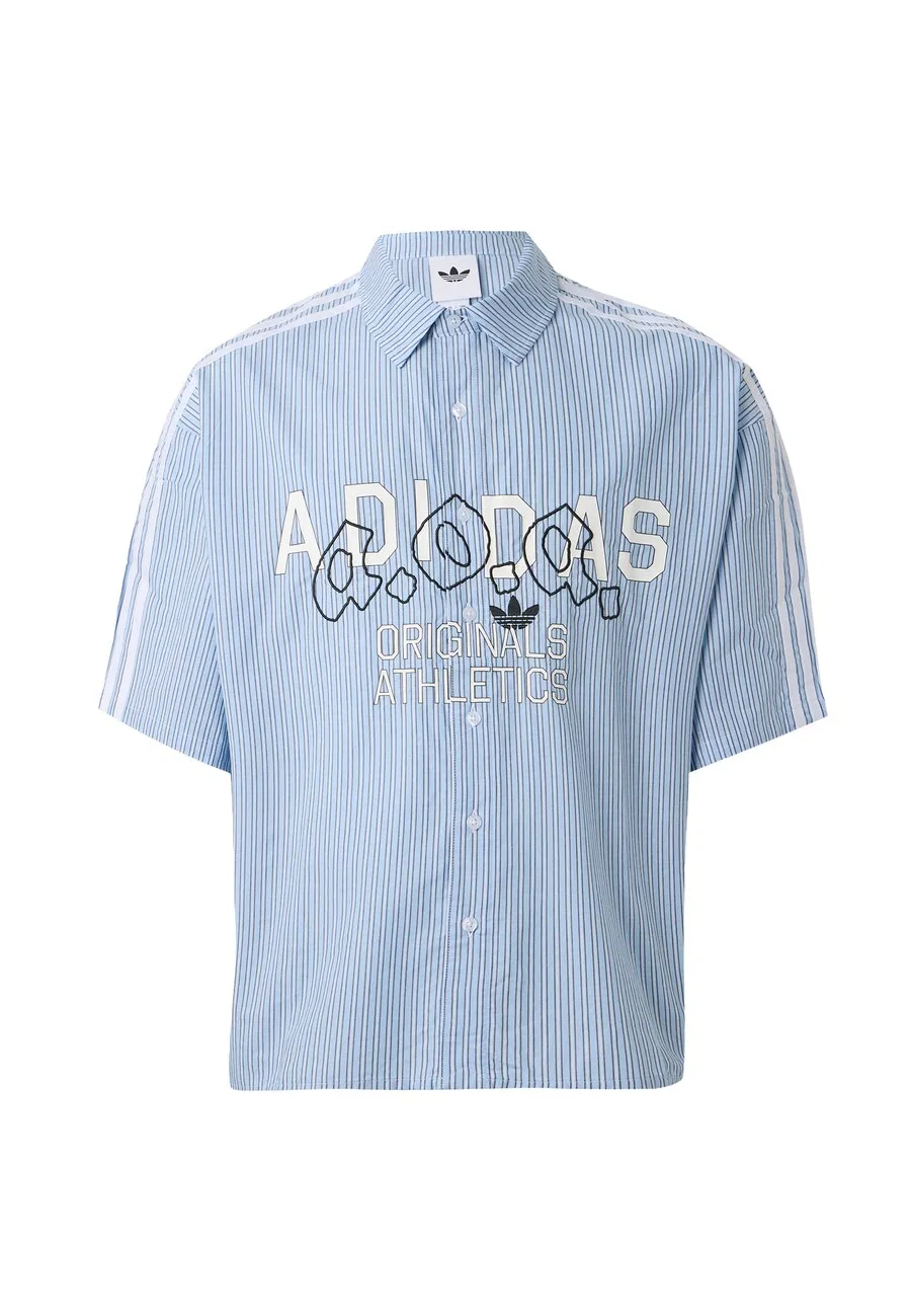 Рубашка на пуговицах ADIDAS ORIGINALS Comfort fit, цвет индиго