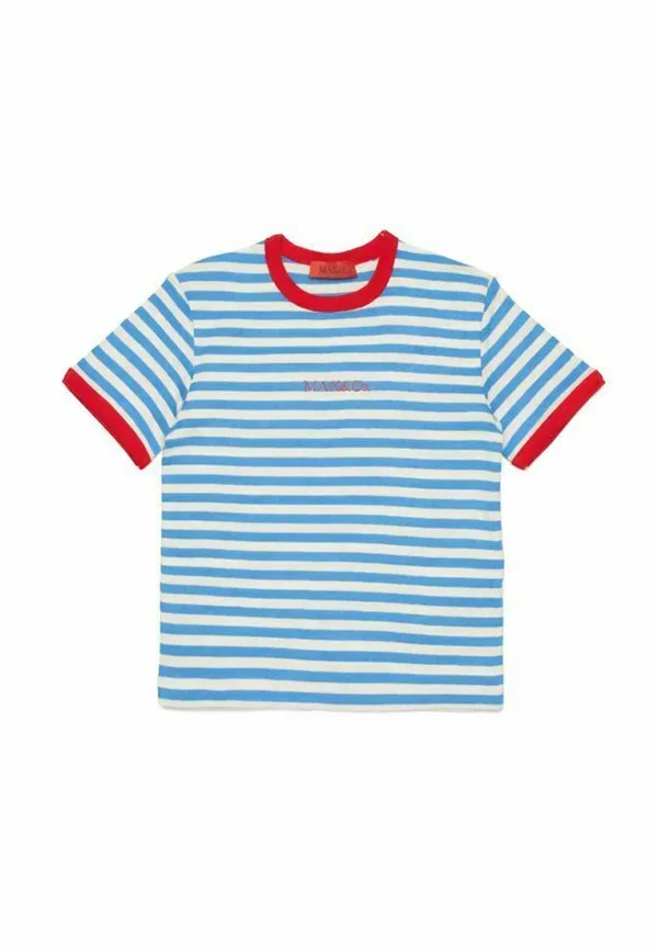 Футболка с принтом Jersey Max&Co. Light Blue, светло-голубой
