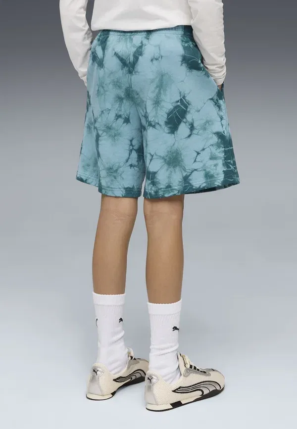 Шорты с принтом Essentials Relaxed Tie Dye Shorts Puma, Emerald Ice, изумрудный — фото 3