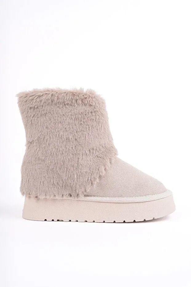 Детские ботинки для девочек на толстой подошве Muggo, Beige
