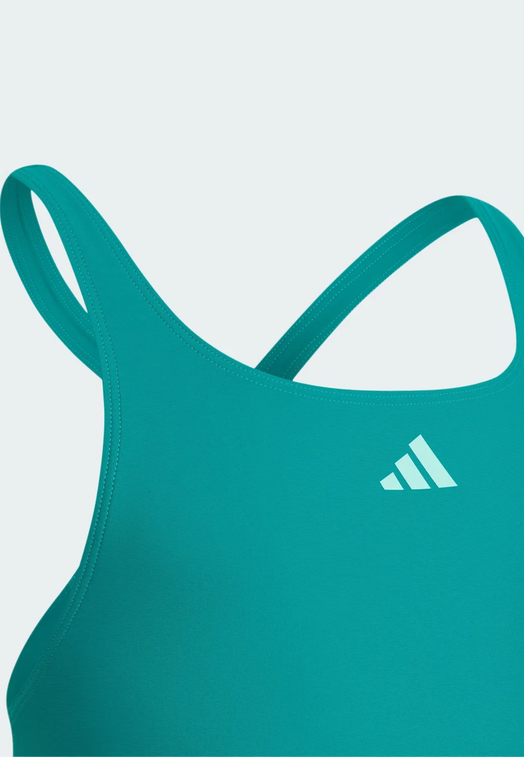 Спортивный купальник Adidas Performance в цветах Бетонный и Мятный — фото 3