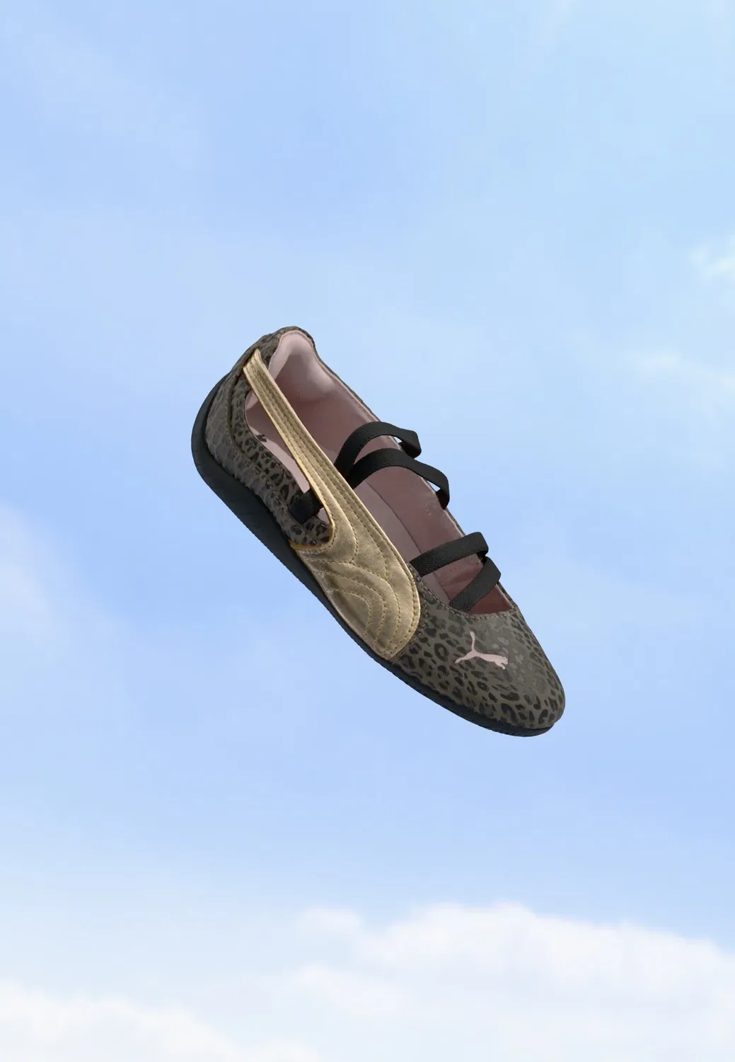 Балетки Speedcat leogirl jr с ремешком на щиколотке Puma, Matte Bronze/Gold-Coloured