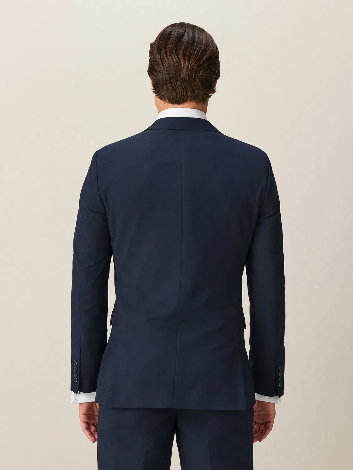 Пиджак костюмный Slim Fit, модель Two Button Suit Jacket Next, темно-синий — фото 3