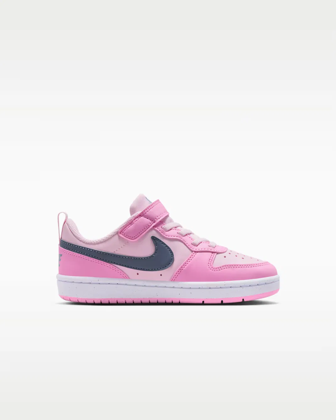 Детская обувь Nike Court Borough Low Recraft, Pink Foam/Pink Rise/White/Ashen Slate — фото 3