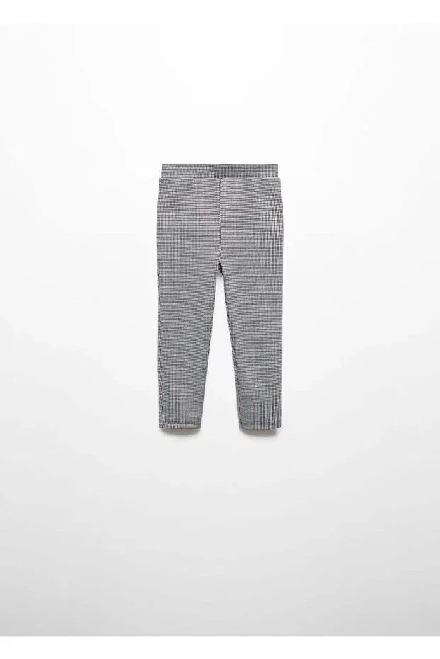 Детские леггинсы для девочек с принтом Mango Baby, Black