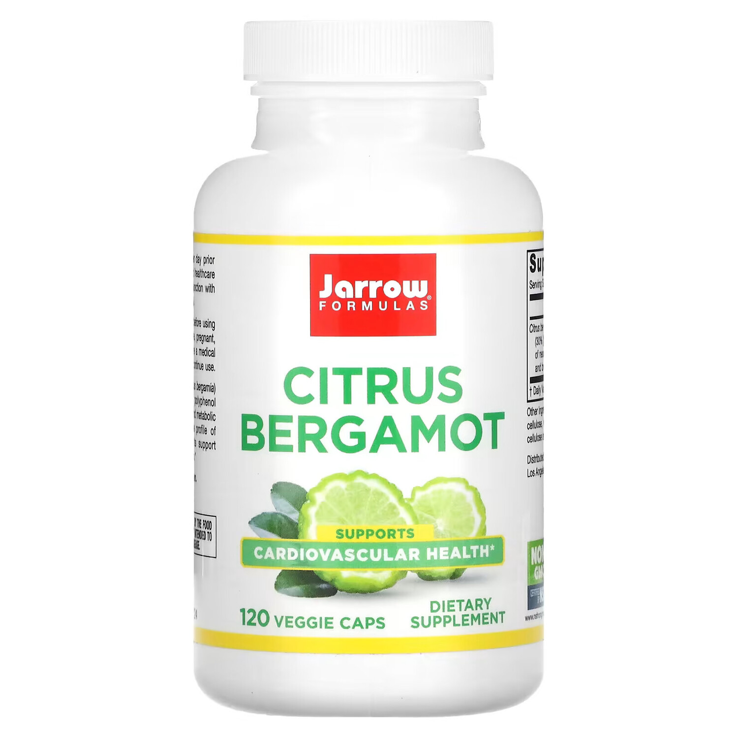

Jarrow Formulas, бергамот, 500 мг, 120 вегетарианских капсул