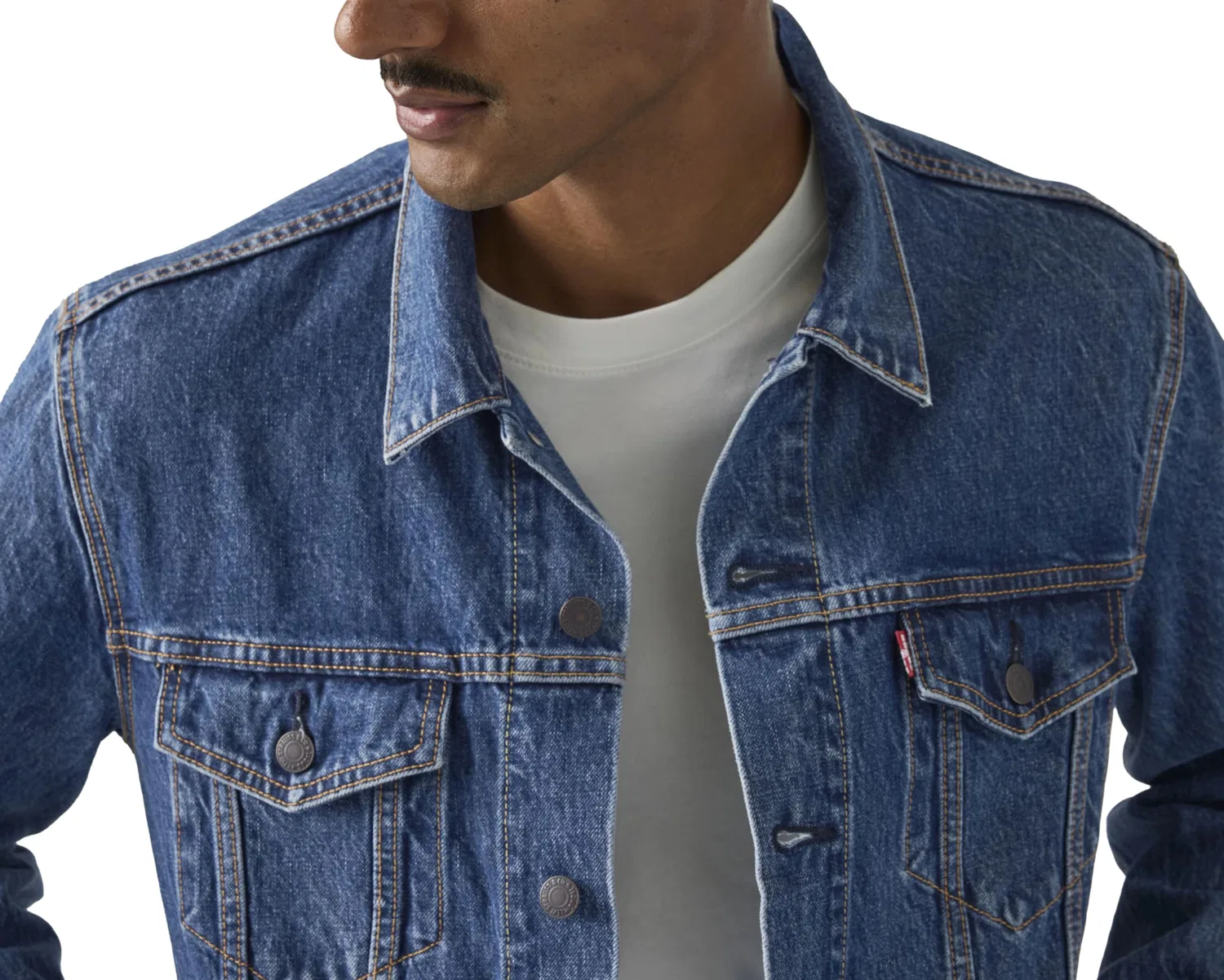 Мужская куртка-джинсовка The Trucker Levi's, Million Dollars T — фото 2