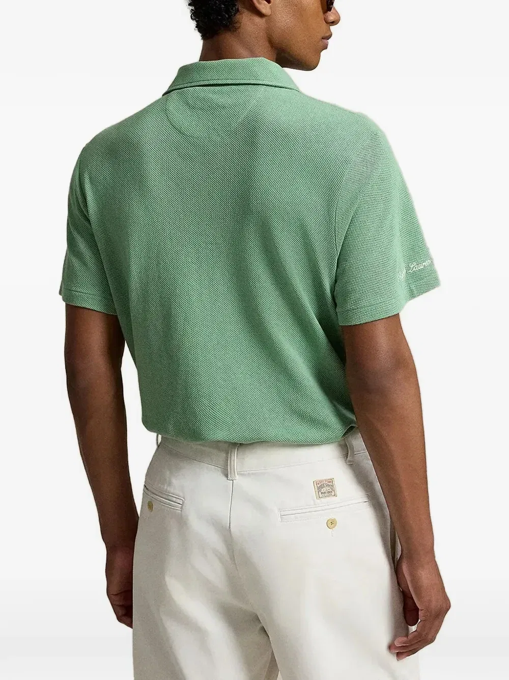 Рубашка-поло с вышивкой Wimbledon Polo Ralph Lauren, зеленый — фото 3