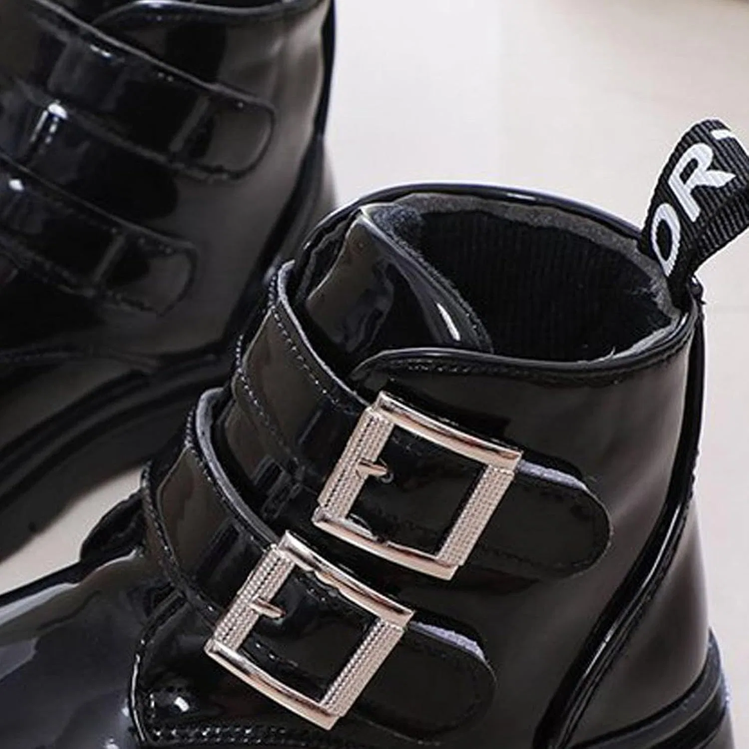 Детские зимние ботинки для девочек с боковой молнией Snow Boots SHOPESSA, Black — фото 4