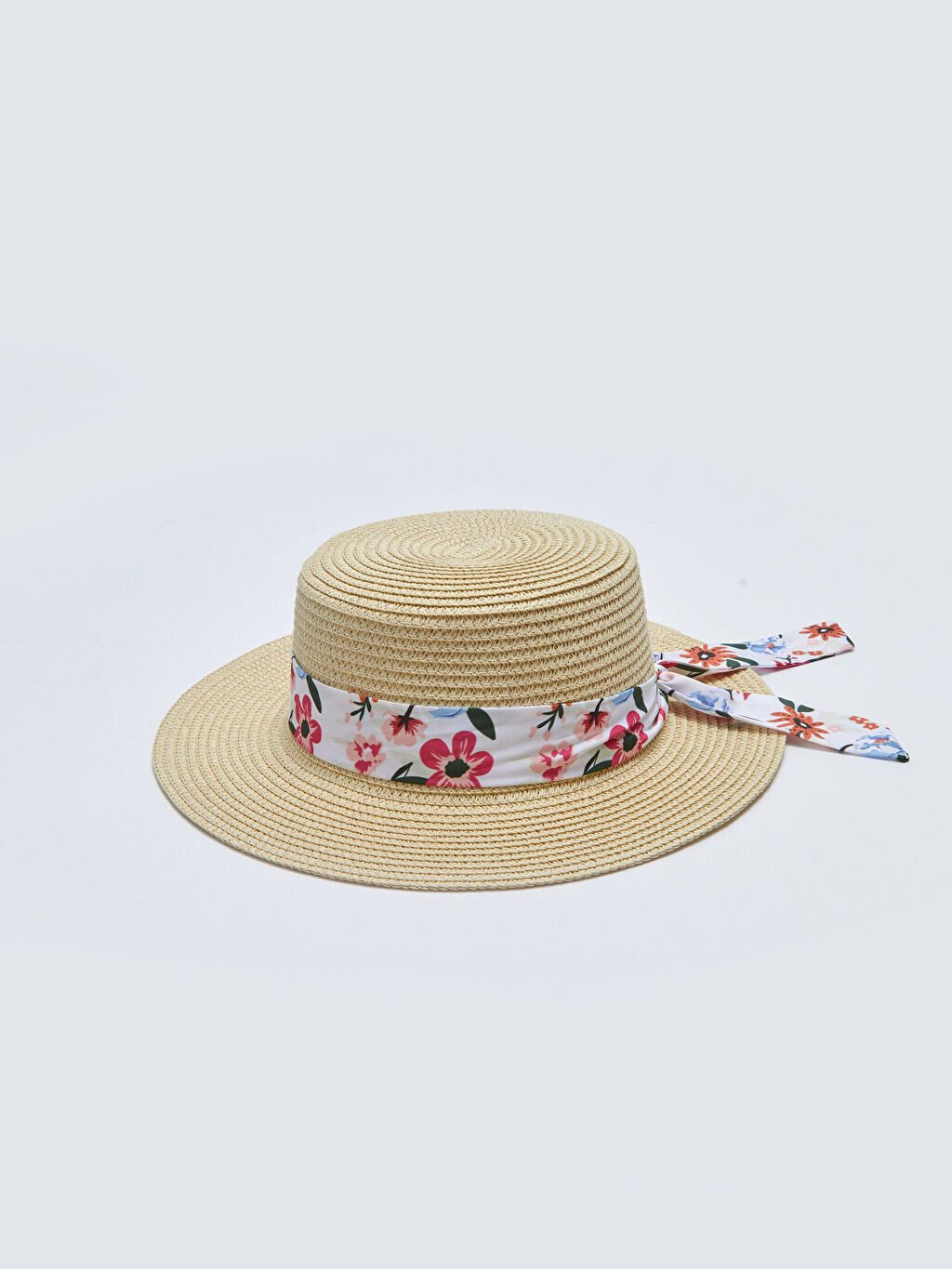 

Женская соломенная шляпа Fedora с полосками LCW Accessories
