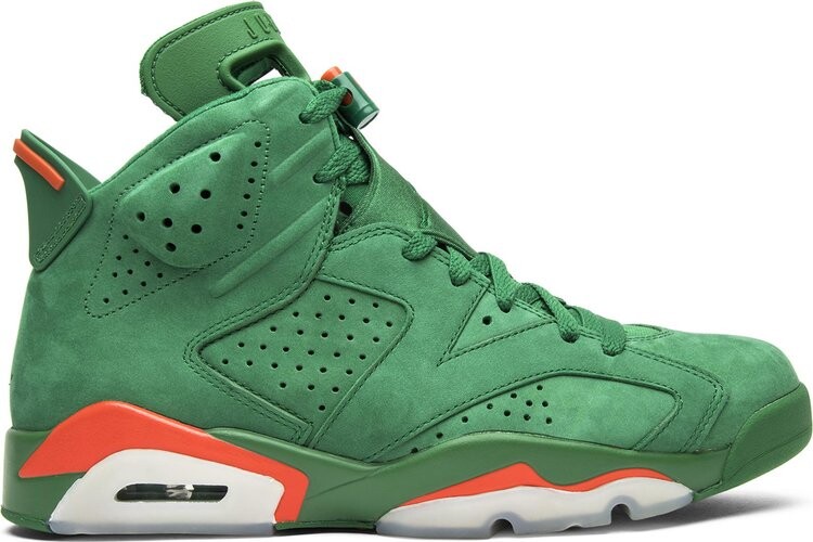 

Кроссовки Air Jordan 6 Retro NRG Green Suede Gatorade, зеленый