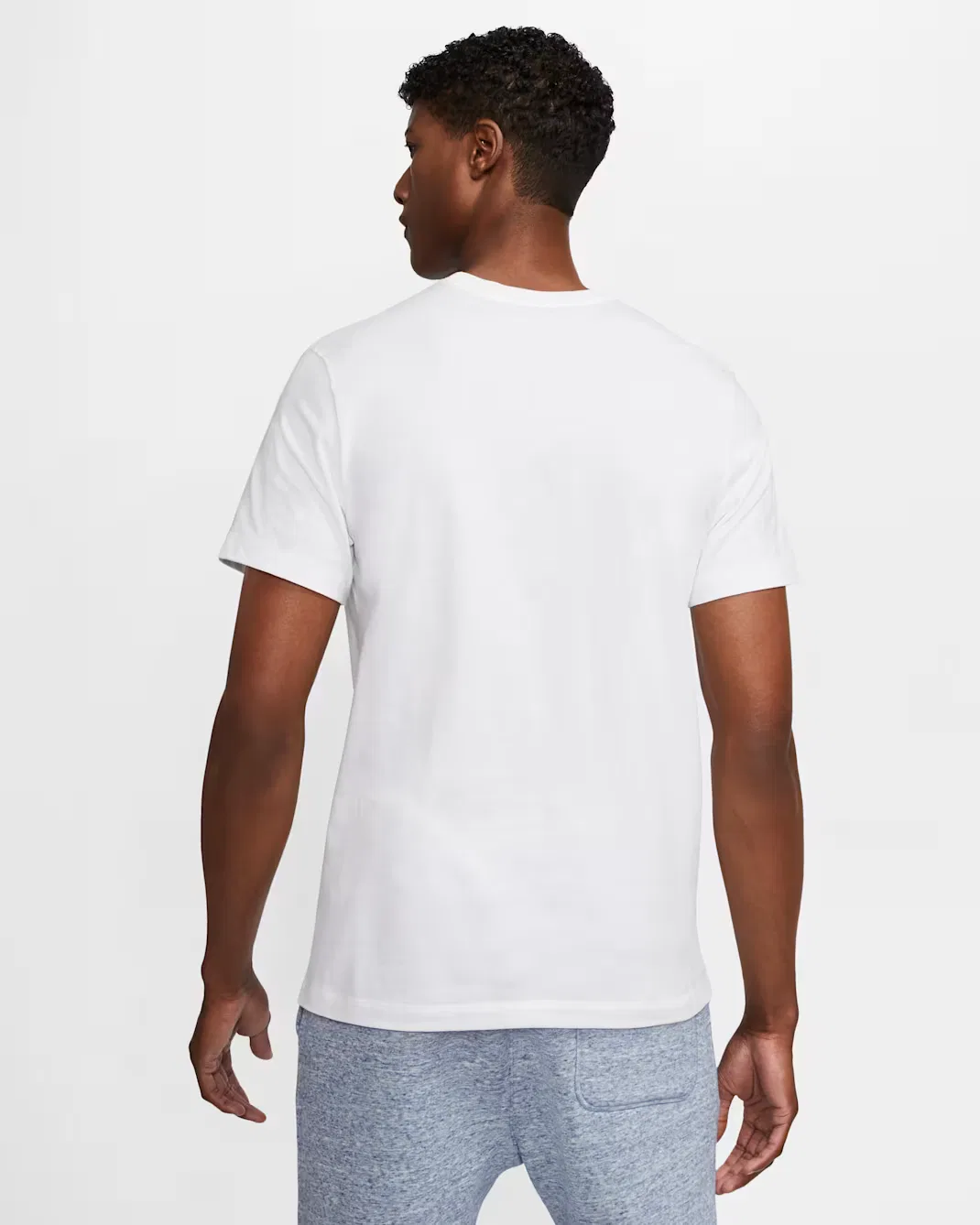 Мужская футболка Nike Sportswear Club, White/Black/University Red — фото 2