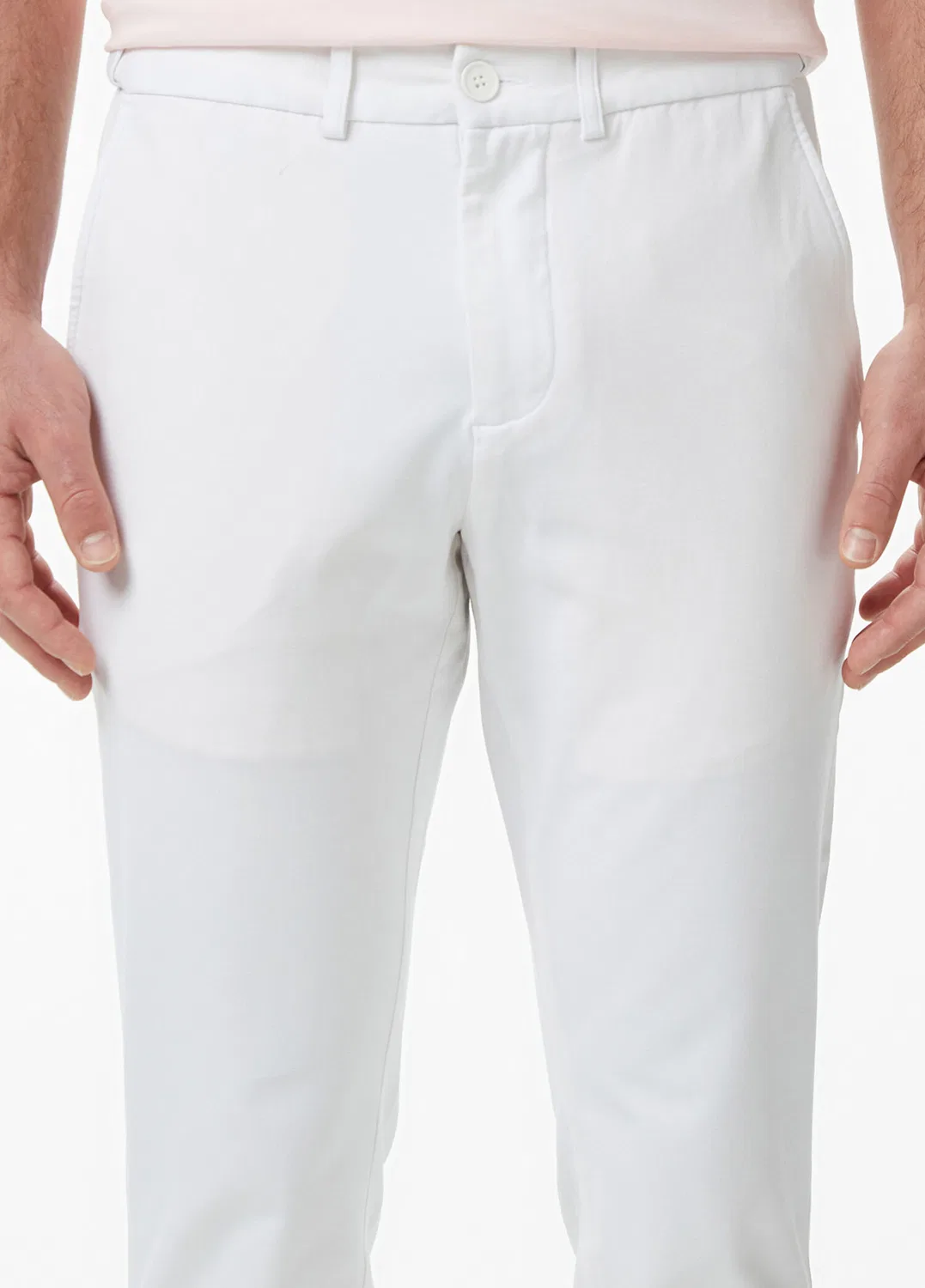 Чиносы Slim Fit Lacoste, белый — фото 4